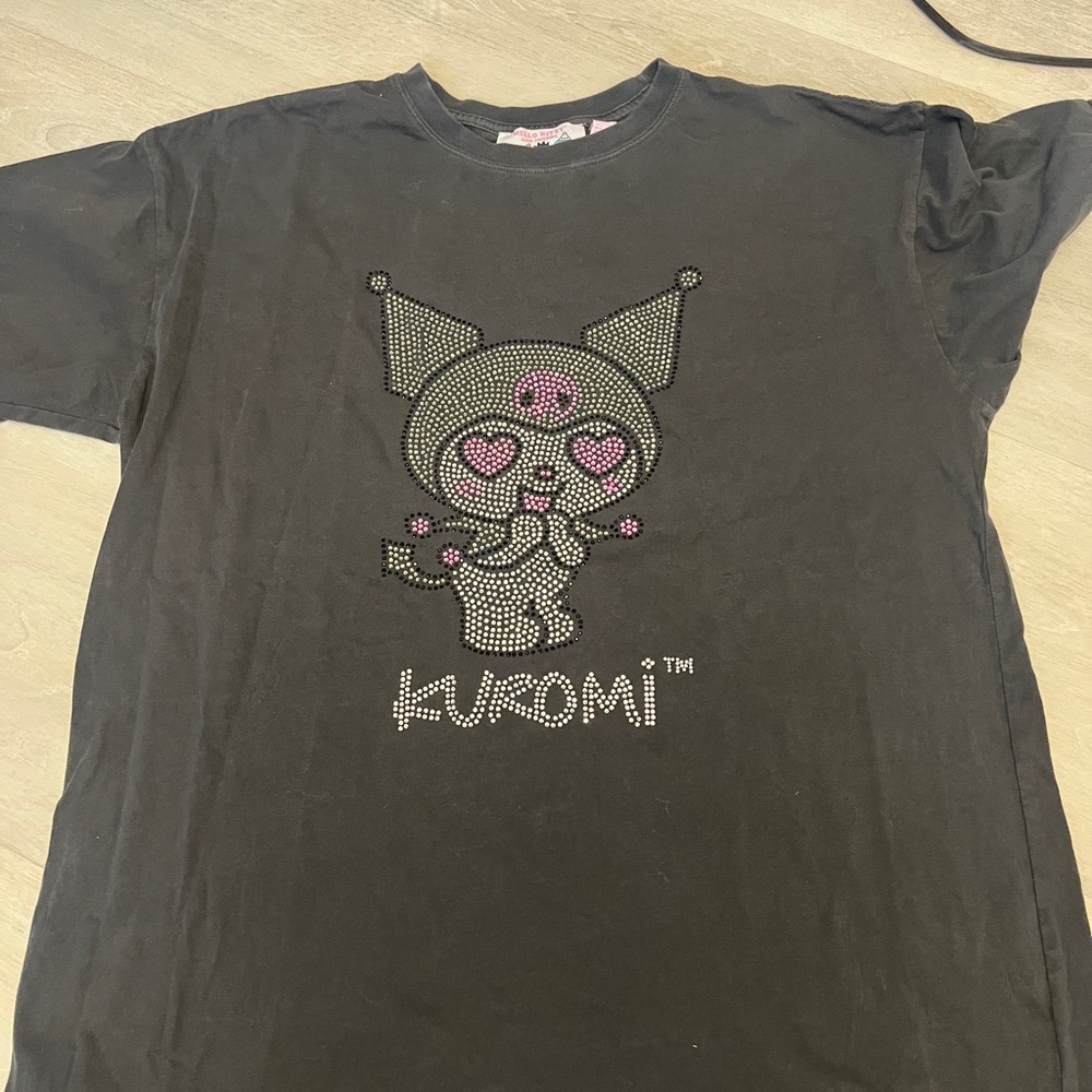 Kuromi bedazzled tee shirt